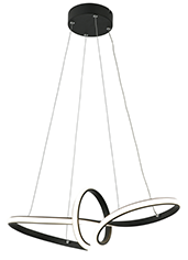 Adila - lampa wisząca alu czarny mat 339001-30