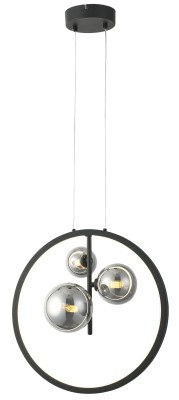 Omaha - lampa wisząca LED czarna 339503-30
