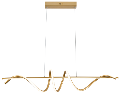 Serpent - lampa wisząca LED złoty malowany 339701-09