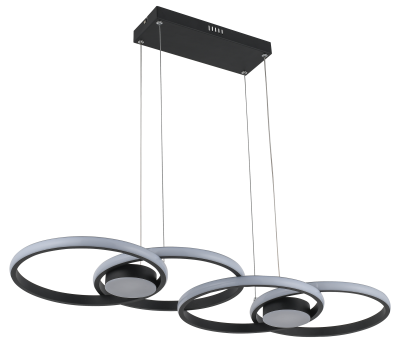 Audia - lampa wisząca czarny mat 336301-30