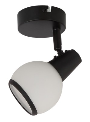 Loris - kinkiet 1 płomienny czarny mat.   817401-30