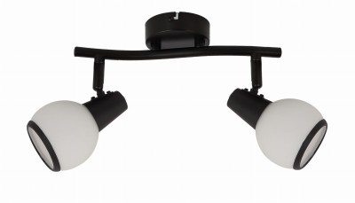 Loris - listwa 2 płomienna czarny mat.  817402-30