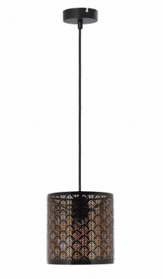 Tuluza - lampa wisząca 1 płomienna czarna. 340501-02