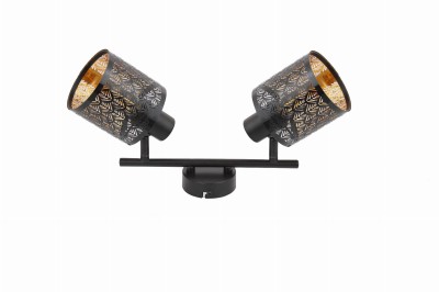 Tuluza - listwa 2 płomienna czarna 840502-02