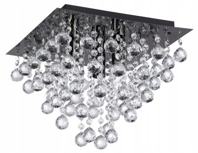 Lancaster crystal - plafon 3 pł.czarny 627803-29