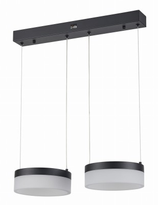 Nicki - lampa wisząca 2 płomienna LED czarna 330202-30