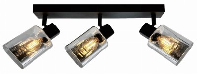 Harlow - listwa 3 płomienna czarna 841303-30