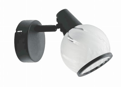 Megan - kinkiet 1 płomienny czarny 831001-30