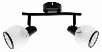 Megan - listwa 2 płomienna czarny 831002-30