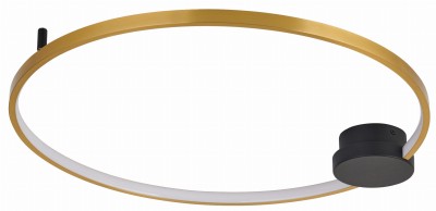 Condida - plafon LED czarny mat/złoty 641101-30