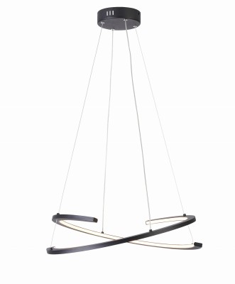 Ancor - lampa wisząca LED czarny mat. 1x30W 2400Lm.  341701-30