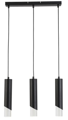 Hardin - lampa wisząca 3 płomienna czarny mat 342303-30