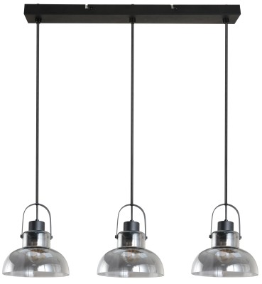 Dijon lampa wisząca czarny mat. 3xE27 40W