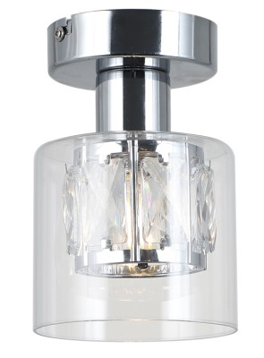 Elmo - plafon 1 płomienny chrom