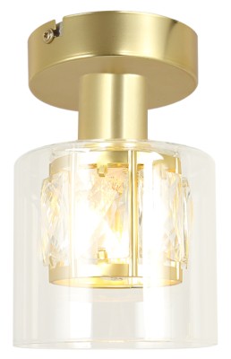 Elmo - plafon 1 płomienny złoty.