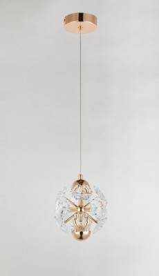 Meduza - lampa wisząca złota