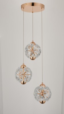 Meduza - lampa wisząca złota