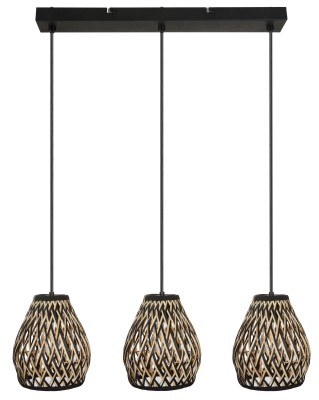 Carmina - lampa wisząca czarny mat.