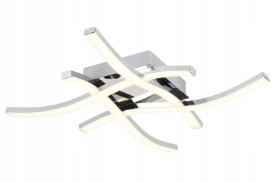 Bradox - plafon 4 płomienny LED chrom. 