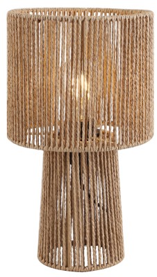 Breena lampka stojąca brąz.  Wykonana ze sznurka