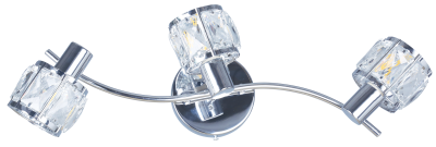 Crownie listwa 3 pł. chrom kryształ 830903-06