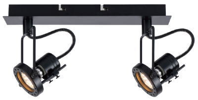 Lampa listwa czarna FIJI metal 823702-02