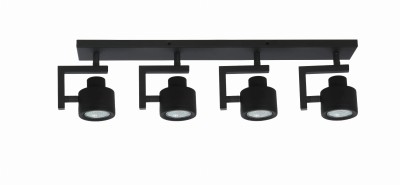 Lampa listwa Alenis 4 pł czarna