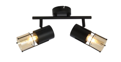 Lampa kinkiet Scottie czarny 2 płomienna