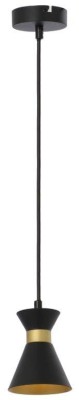 Lampa wisząca Breda 1 płomienna czarno złota