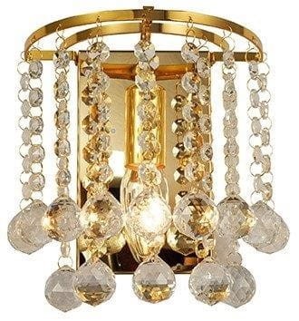 Lampa kinkiet London Crystal złota,gold 227701-03