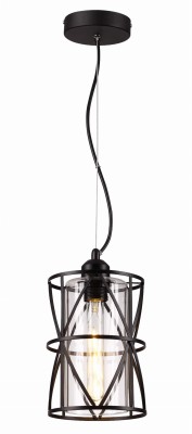 Ruby lampa wisząca 1płomienna czarna 337801-02 