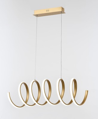 Lampa wisząca Ribbon złoty mat led 