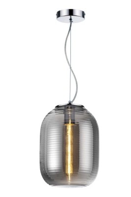 Emily - lampa wisząca czarny chrom. 1xE27  337601-02