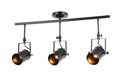 Gemma - lampa sufitowa czarna. 3xE27 638003-02