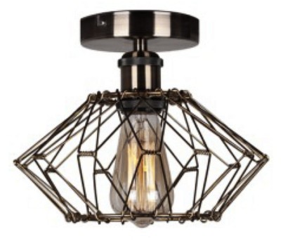 Cameleon - plafon 1 płomienny czarna 637401-29