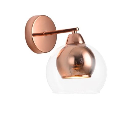 Clara - kinkiet 1 płomienny różowe złoto 237501-31