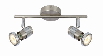 Emina - listwa 2 płomienna satyna/ chrom 827612-07